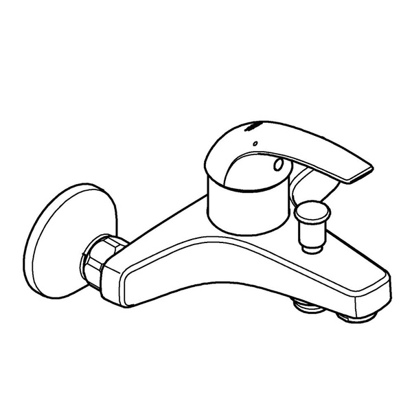 Смеситель для ванны Grohe BauCurve 23599 000 (23599000) хром