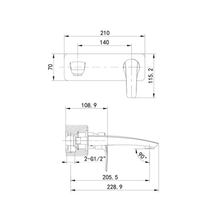 Смеситель для раковины IDDIS Ray (RAYSB00i65)
