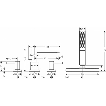 Смеситель Hansgrohe Finoris sBox 76444670