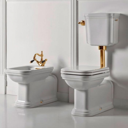 Сливная труба для низкого бачка золото Kerasan 757191