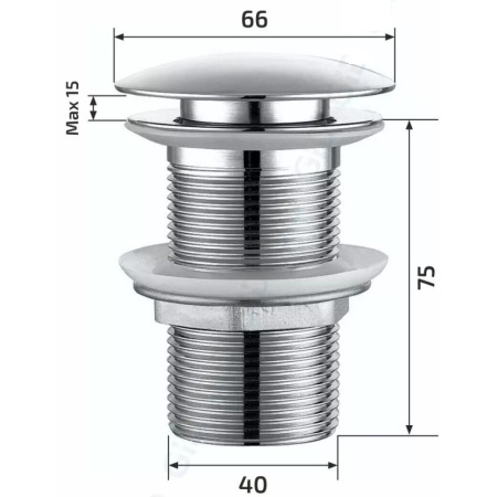 Донный клапан Gid Ch100 без перелива