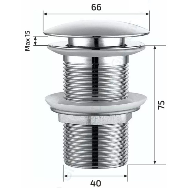 Донный клапан Gid Ch100 без перелива