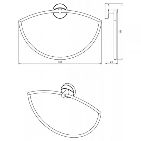 Полотенцедержатель Novaservis Metalia 11 0103.0