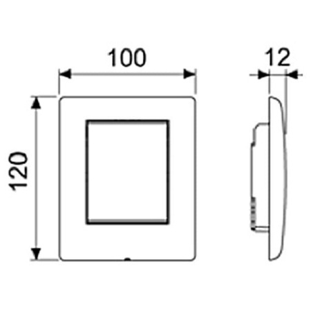 Панель смыва для писсуара Planus TECE 9242312