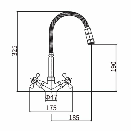 Смеситель для кухни FASHUN A4319-4
