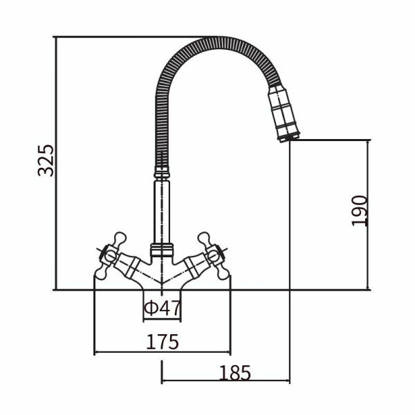 Смеситель для кухни FASHUN A4319-4