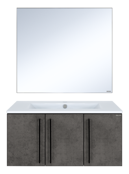 Тумба под раковину Brevita Rock 90 ROCK-06090-50-2