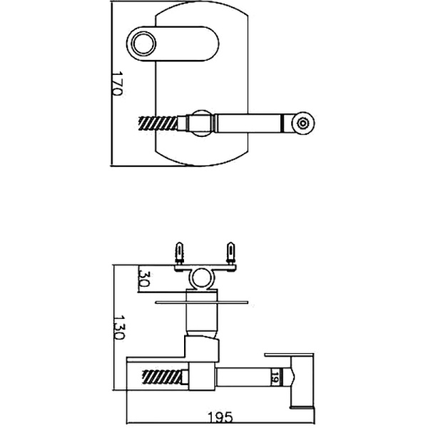 Смеситель с гигиеническим душем Esko SMH07