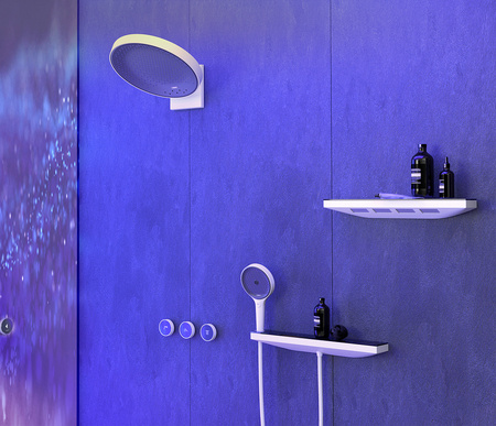 Подключение для душевого шланга с держателем Hansgrohe Rainfinity Porter 500 26858700 белый матовый