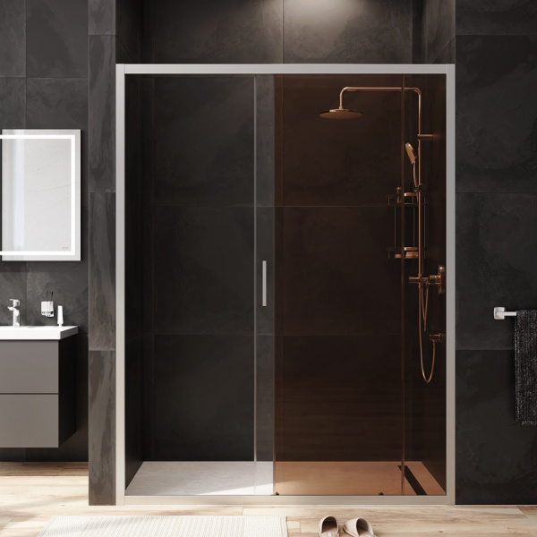 Душевая дверь (150х195) Am.Pm Gem Solo W90G-150-1-195MBr