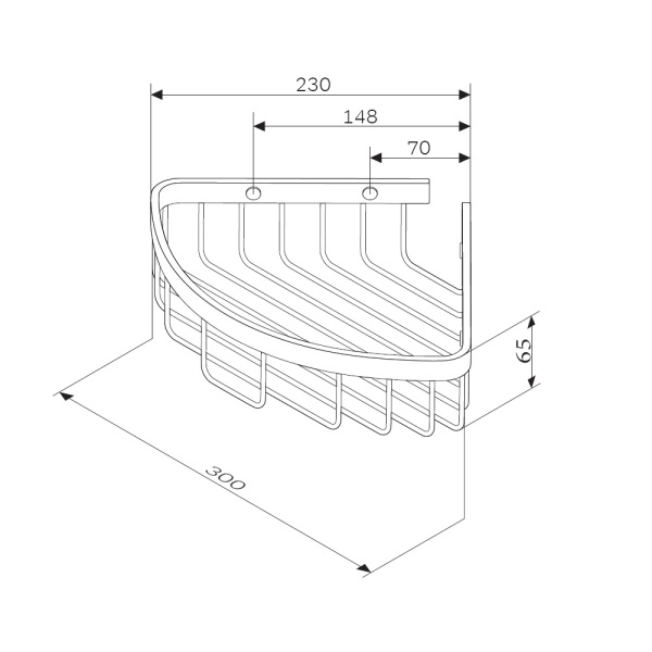 Корзина для душа угловая Am.Pm Sense L A7452100