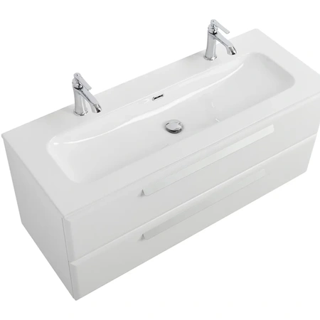 Тумба под раковину Cezares ECO-CER-N-1200-2C-SO-BL Bianco Lucido без ручек