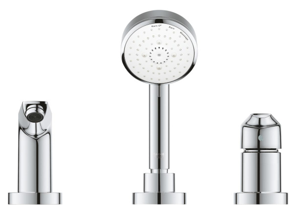 Смеситель на борт ванны Grohe BauEdge New 25117 10A (2511710A) хром