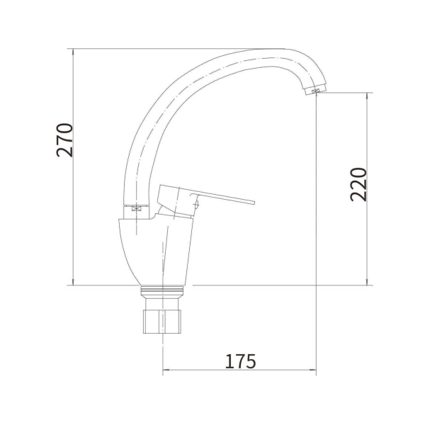 Смеситель для кухни FASHUN A54119-17 Смеситель для кухни FASHUN A54119-17