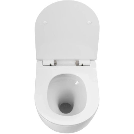 Унитаз подвесной безободковый BelBagno Senso-R BB046CH-TOR/SC с сиденьем микролифт