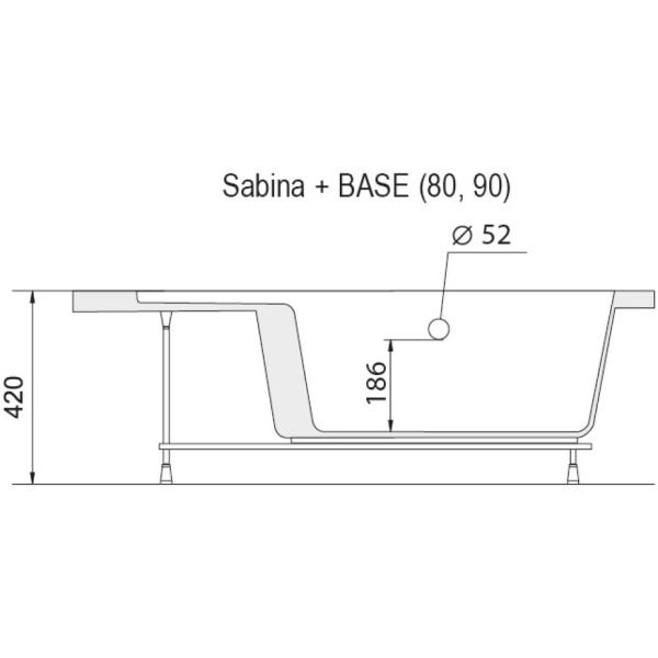 Панель для поддона Ravak Sabina A917001020