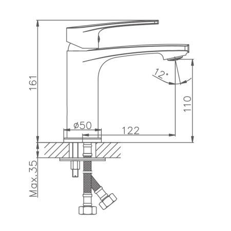 Смеситель для раковины Haiba HB10587