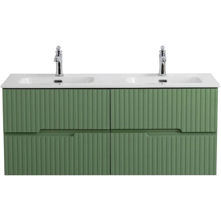Тумба под раковину Cezares DUET-N-1200-4C-SO-2-PS-P Фисташковый софт