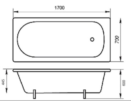 Чугунная ванна Лагуна - Люкс (150x70), г. Киров