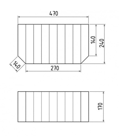 Деревянная ступенька Gemy G0001