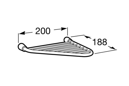 Мыльница Roca Superinox 815680001