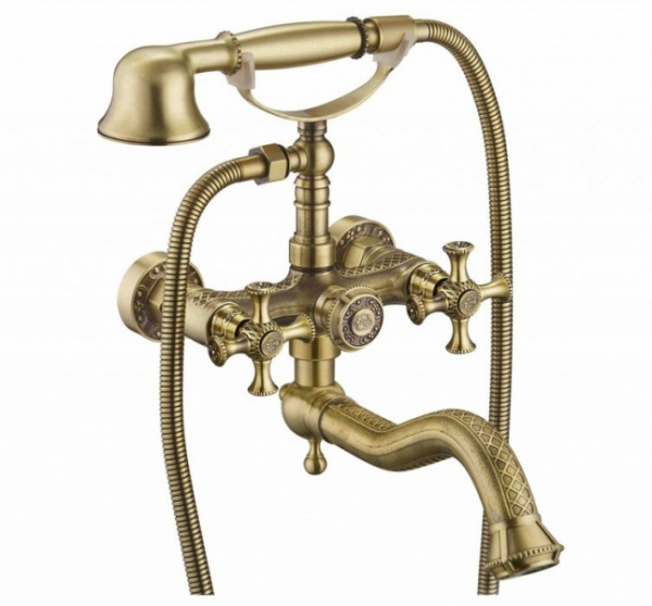 Смеситель для ванны, античная бронза Zorg A 7000W-BR