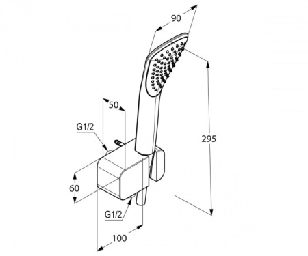 Душевой набор Kludi Fizz 6767091-00