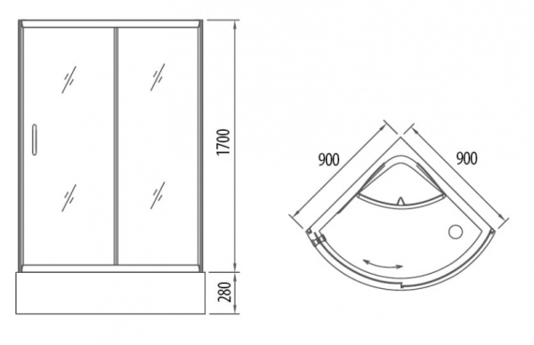 Душевой уголок Gemy Victoria S12051