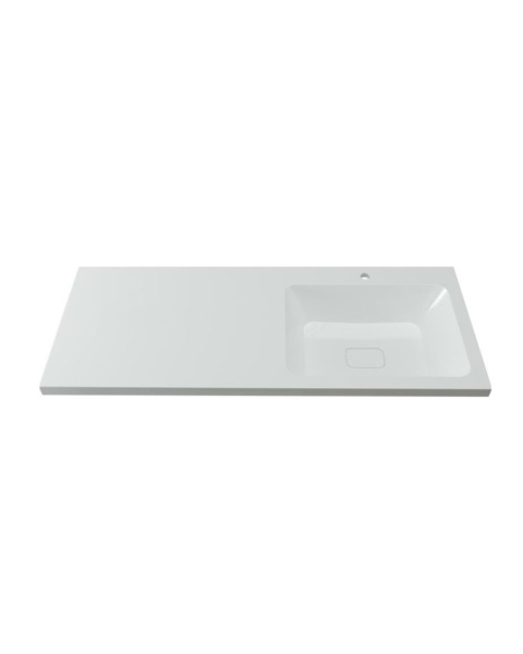 Тумба напольная с правой раковиной 110 см под стиральную машину Orange Sistema ST-110TUW+RAR белый