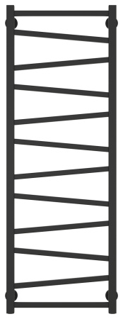 Полотенцесушитель Водяной Сунержа Сирокко (120х40) Темный Титан Муар 15-0253-1240