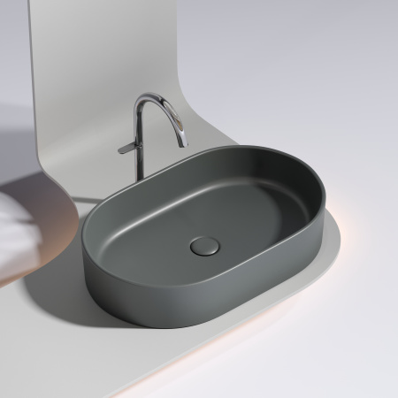 Раковина накладная (60,8х38,5) Ceramica Nova ELEMENT CN6048MDH