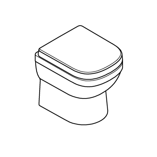 Напольный приставной безободковый унитаз Grohe Euro Ceramic (микролифт), 39555 000 (39555000)