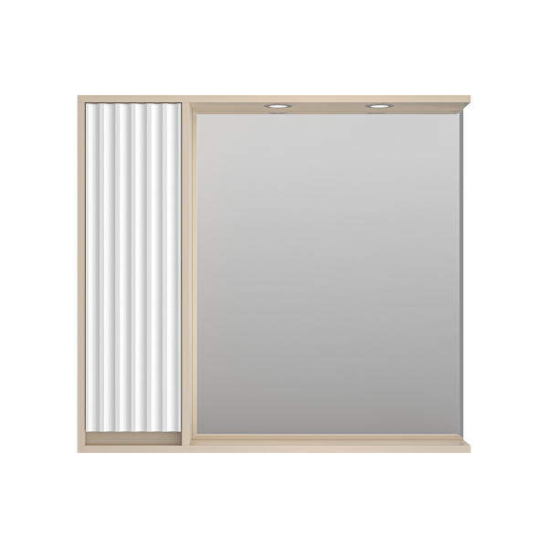 Зеркальный шкаф (88х80) Brevita Balaton 90 левый  BAL-04090-03-01Л