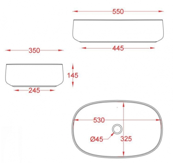 Керамическая раковина Artceram Cognac COL003 13 00 orange cameo