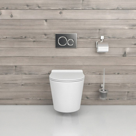 Подвесной безободковый унитаз с сиденьем микролифт beWash Aldo BKWHR401480