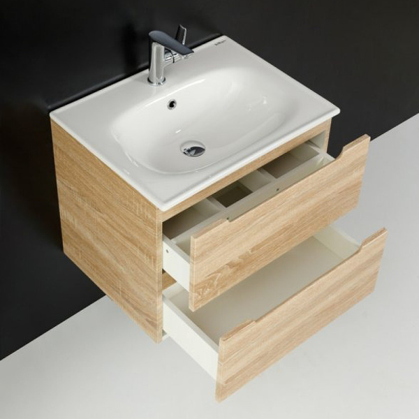 База под раковину подвесная BelBagno ETNA-600-2C-SO-WO-P Rovere Bianco