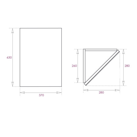 Зеркало-шкаф Onika Мини 30 (40x63) 303002