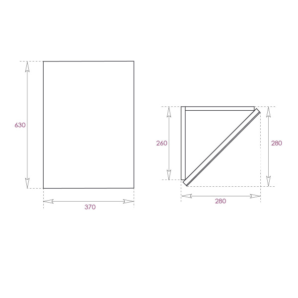 Зеркало-шкаф Onika Мини 30 (40x63) 303002