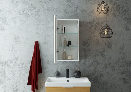 Зеркало-шкаф с подсветкой Art&Max TECHNO AM-Tec-350-650-1D-L-DS-F