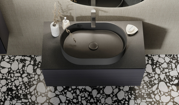 Тумба под раковину Jorno Stone 100  Stn.01.100/P/A/JR