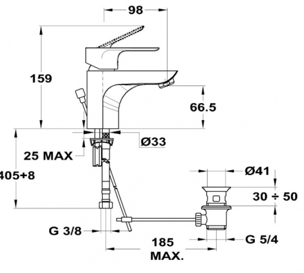 Смеситель для раковины Mofem Trend 2/Trend Plus 150-1513-00/1313-00