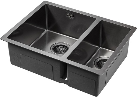 Кухонная мойка Paulmark Annex PM545944-GML вороненая сталь левая