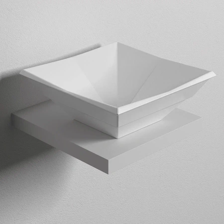 Раковина накладная (41х41) Bien Kristal KRLG04101FD0W3000