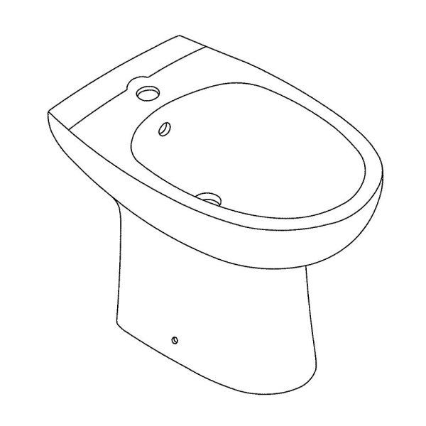 Напольное биде Grohe Bau Ceramic 39432 000 (39432000)