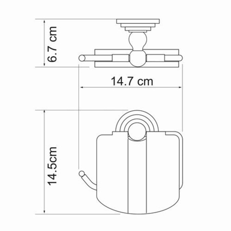 Держатель туалетной бумаги  WasserKRAFT Isar K-7325