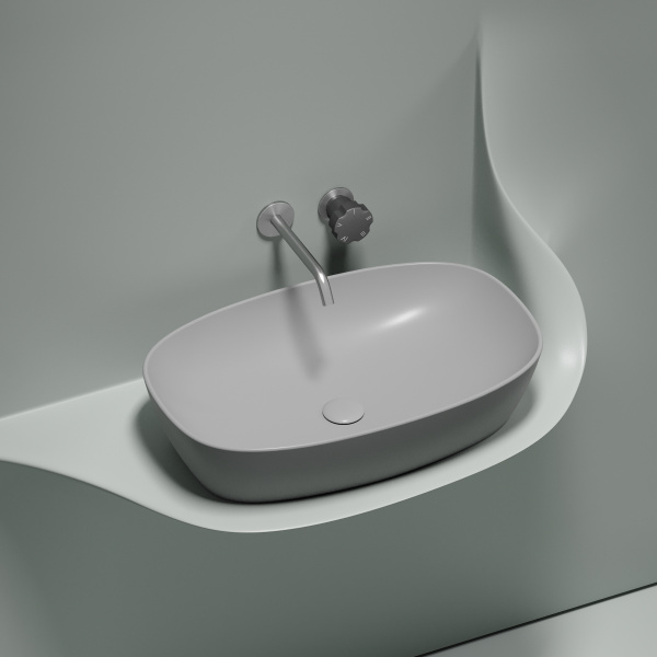 Раковина накладная (60х38) Ceramica Nova ELEMENT CN6049MSG