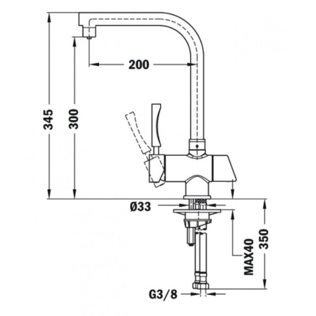 Смеситель для кухни Teka OS 200 182060200