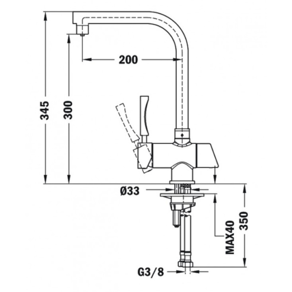 Смеситель для кухни Teka OS 200 182060200