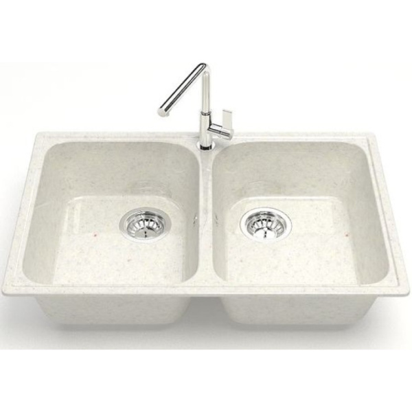 Кухонная мойка Marrbaxx Скай Z260 Z260Q007 хлопок белый