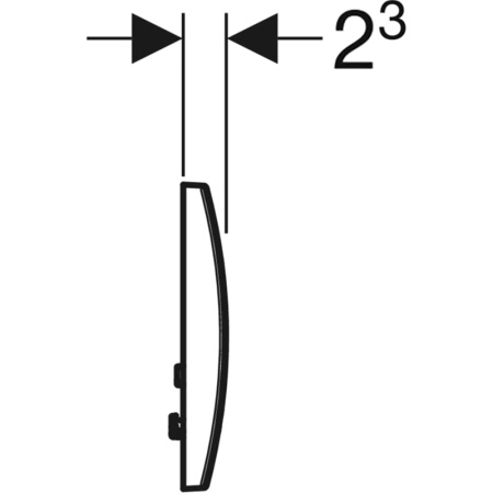 Клавиша смыва Geberit Delta20 115.127.11.1